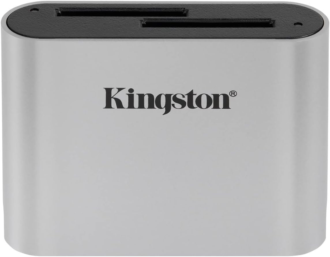 Kingston MobileLite Plus SD Reader USB 3.2 Gen 1 Workflow Dual-Slot SDHC/SDXC UHS-II WFS-SD Kingston MobileLite Plus SD Reader USB 3.2 Gen 1 Workflow Dual-Slot SDHC/SDXC UHS-II WFS-SD